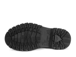 Fluevog Shoes Mardi | Leather Hiker Shoe Black/White Online