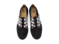 Fluevog Shoes Mcphee | Triple-Strap Buckle Shoe Black/Plaid Shop