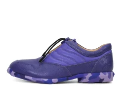 Fluevog Shoes Meridian | Slip-On Shoe With Plastic Toggle Purple Discount