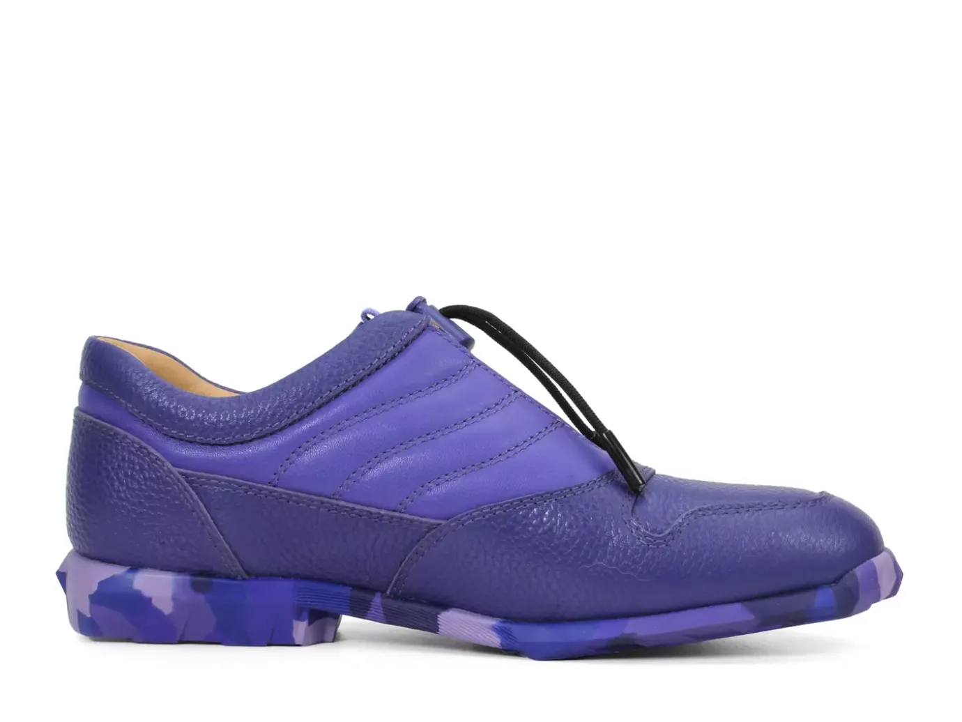 Fluevog Shoes Meridian | Slip-On Shoe With Plastic Toggle Purple Discount