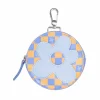 Fluevog Shoes Missy | Round Clip On Pouch Blue/Orange Clearance