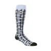 Fluevog Shoes Mochi Vog Socks | Spotted Gingham Sock Black/Blue Stars Outlet