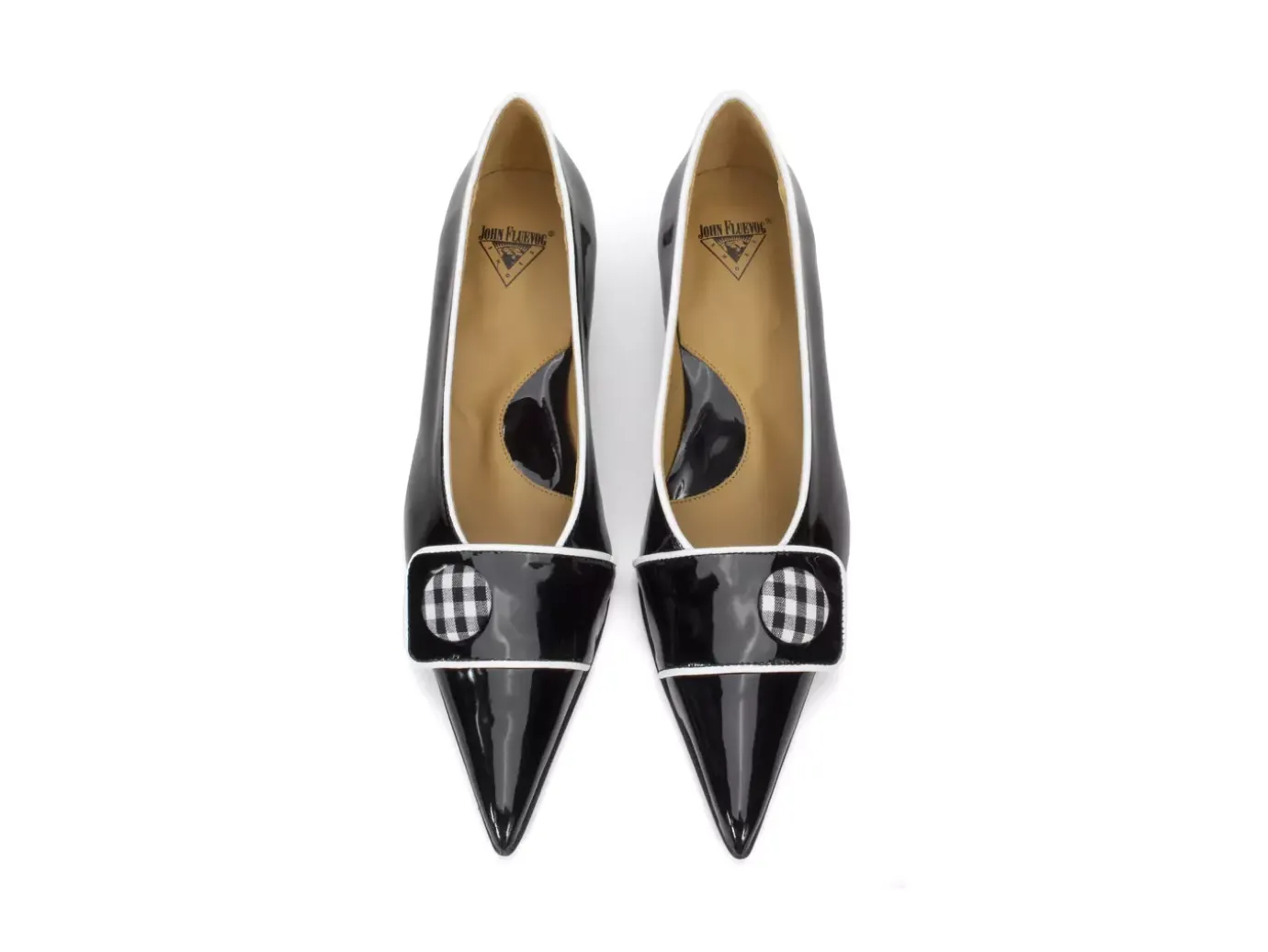 Fluevog Shoes Naura | Elegant Pump With Button Black Cheap