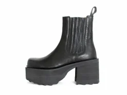 Fluevog Shoes Nerds | Platform Chelsea Boot Black Cheap