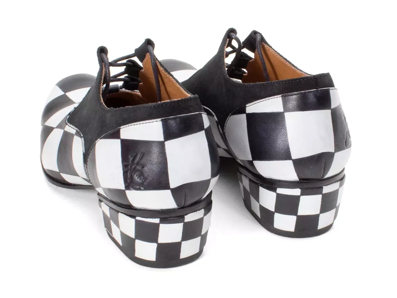 Fluevog Shoes Obero | Open Lace-Up Shoe Black/White Online