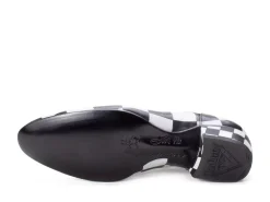 Fluevog Shoes Obero | Open Lace-Up Shoe Black/White Discount