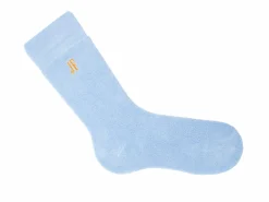 Fluevog Shoes Oizo Vog Socks | Soft Terry Sock Light Blue Shop