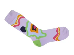 Fluevog Shoes Pan Vog Socks | Pattern Sock Purple/Multi Store