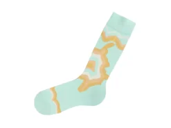 Fluevog Shoes Pan Vog Socks | Pattern Sock Mint Sale