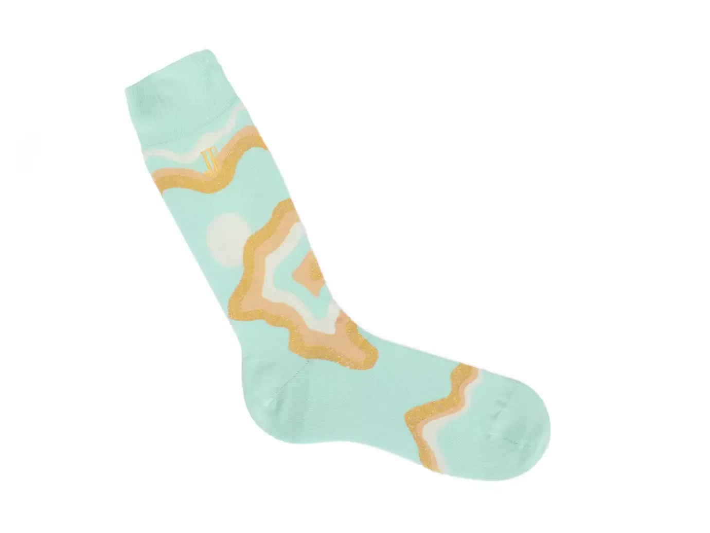 Fluevog Shoes Pan Vog Socks | Pattern Sock Mint Fashion