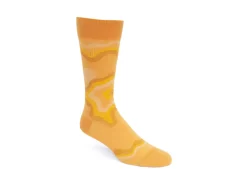 Fluevog Shoes Pan Vog Socks | Pattern Sock Orange Best