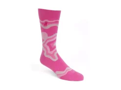 Fluevog Shoes Pan Vog Socks | Pattern Sock Pink Cheap
