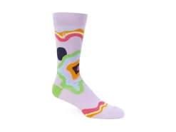 Fluevog Shoes Pan Vog Socks | Pattern Sock Purple/Multi Online