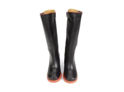 Fluevog Shoes Pare | Zip-Up Tall Boot Black/Floral Cheap