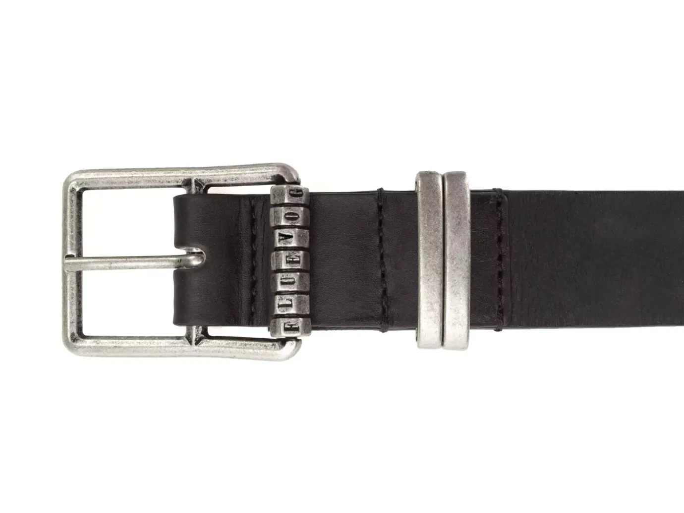 Fluevog Shoes Percivale Belt | Casual Leather Belt Black Discount