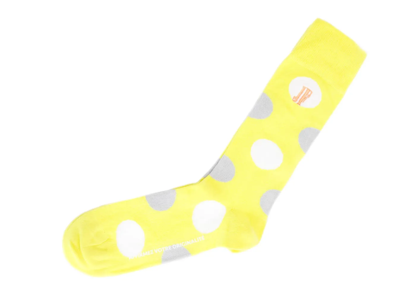 Fluevog Shoes Pipo Vog Socks | Polka Dot Sock Yellow Shop