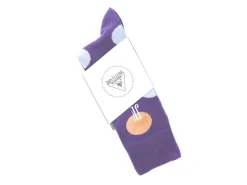 Fluevog Shoes Pipo Vog Socks | Polka Dot Sock Purple Clearance