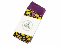 Fluevog Shoes Pippin Vog Socks | Knee High Pattern Sock Yellow/Black Store
