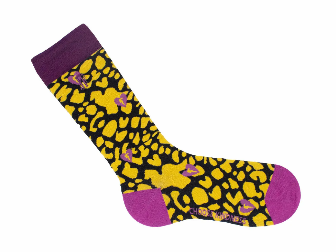 Fluevog Shoes Pippin Vog Socks | Knee High Pattern Sock Yellow/Black Store