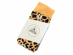 Fluevog Shoes Pippin Vog Socks | Knee High Pattern Sock Orange/Black Discount