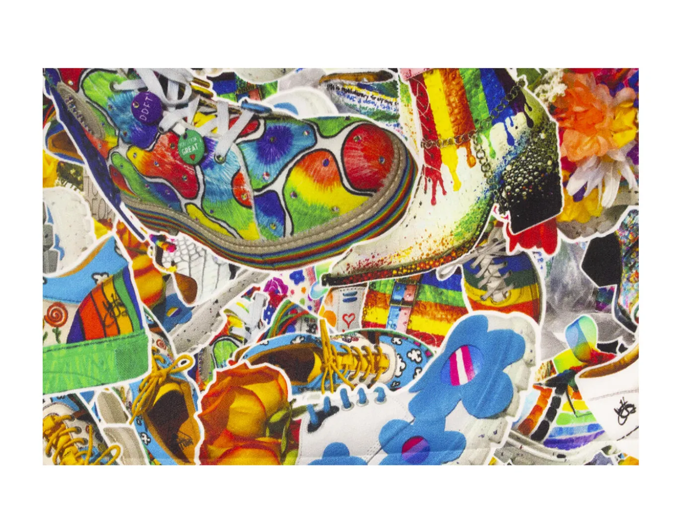 Fluevog Shoes Pride Scarf | Custom Silk Scarf Multi Cheap