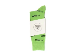 Fluevog Shoes Putzee Vog Socks | F-This F-That Sock Green/Black New