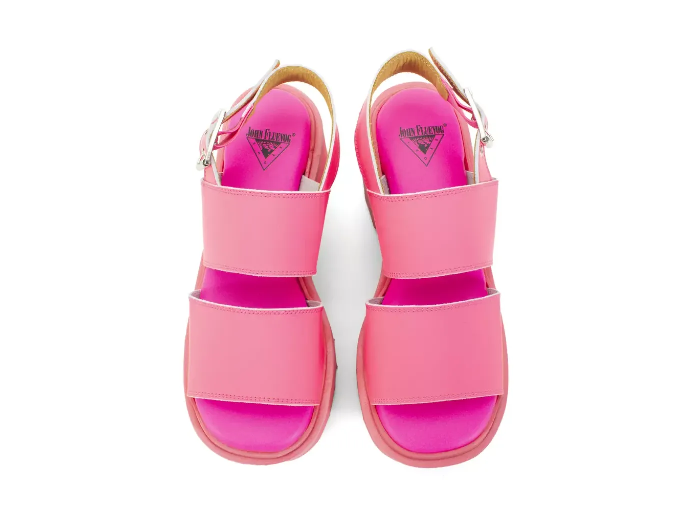 Fluevog Shoes Razzle | Platform Sandal Pink Shop