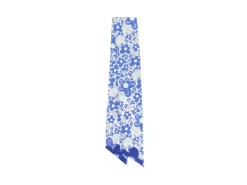 Fluevog Shoes Rebel Petal Scarf | Floral Tie Scarf Blue Floral Flash Sale