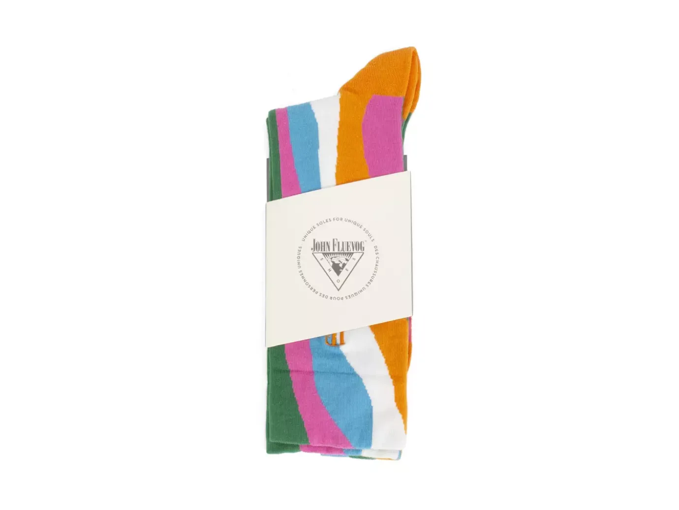 Fluevog Shoes Rogue Vog Socks | Colourful Wiggle Sock Multi Combo Discount