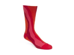Fluevog Shoes Rogue Vog Socks | Colourful Wiggle Sock Red Combo Clearance