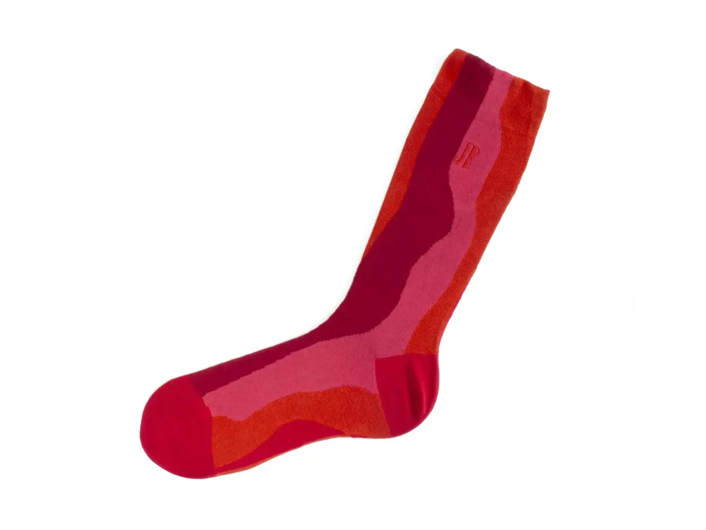Fluevog Shoes Rogue Vog Socks | Colourful Wiggle Sock Red Combo Clearance
