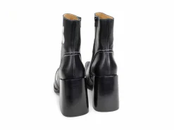 Fluevog Shoes Rory | Flower Zip-Up Boot Black/White Floral Outlet