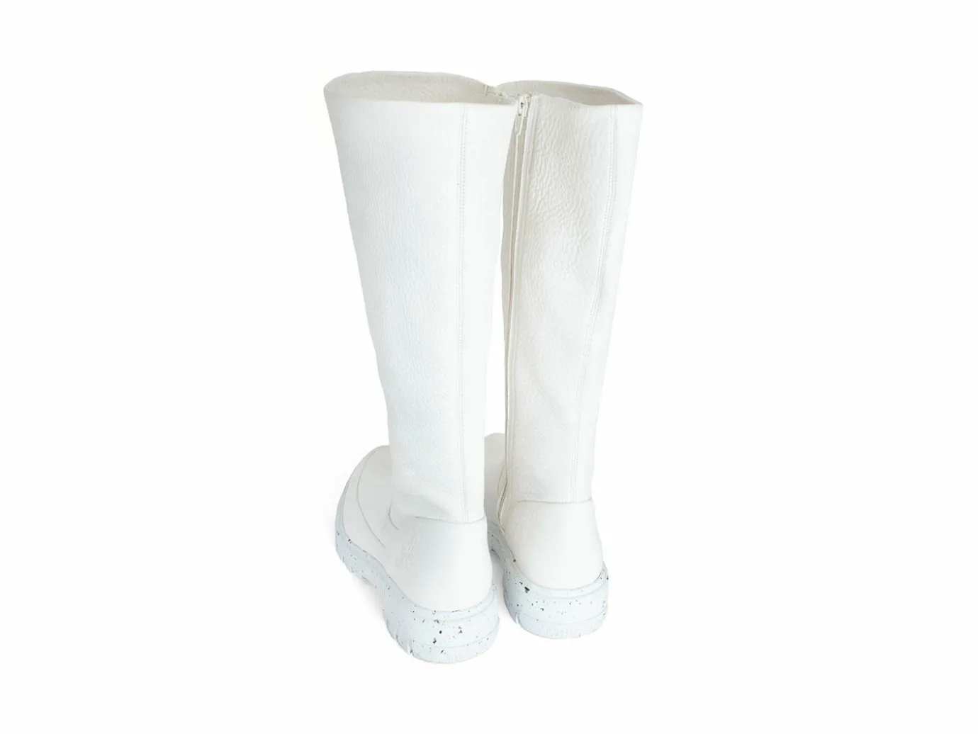 Fluevog Shoes Samedi | Tall Zip-Up Boot White Cheap