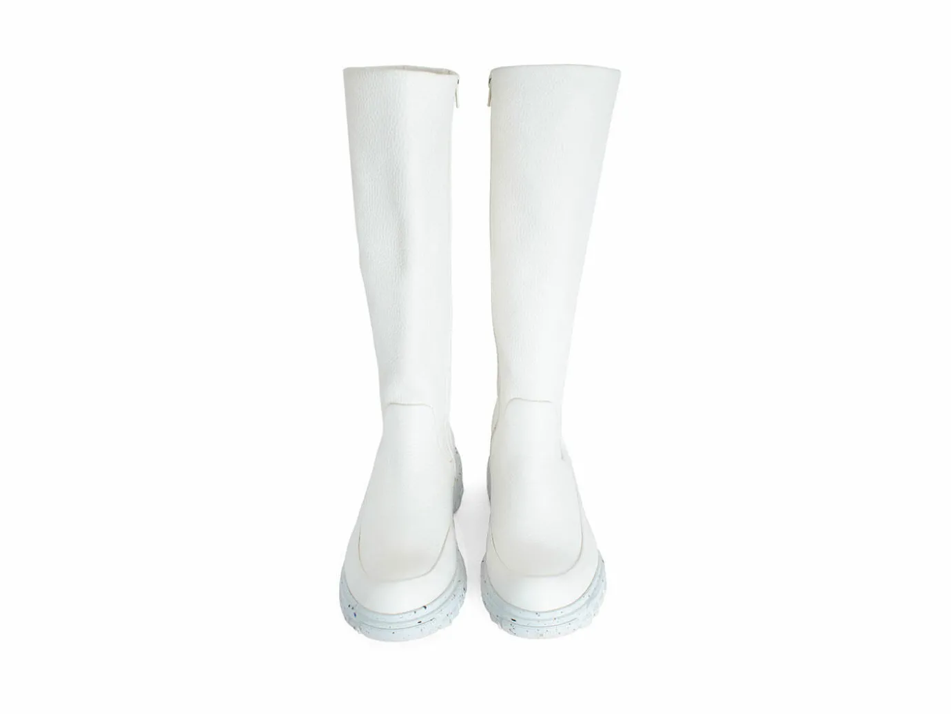 Fluevog Shoes Samedi | Tall Zip-Up Boot White Cheap