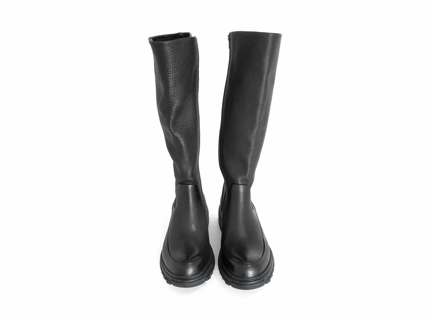 Fluevog Shoes Samedi | Tall Zip-Up Boot Black Store