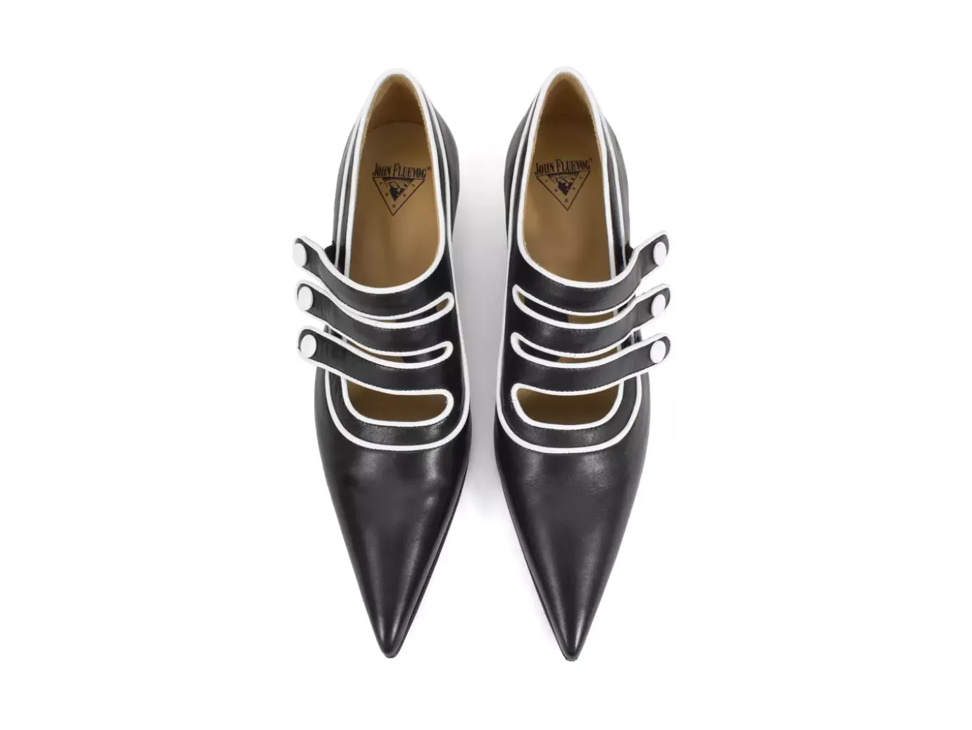 Fluevog Shoes Sheila | Triple Strap Pump Black Flash Sale