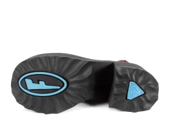 Fluevog Shoes Smarty | Lace-Up Platform Boot Burgundy Outlet