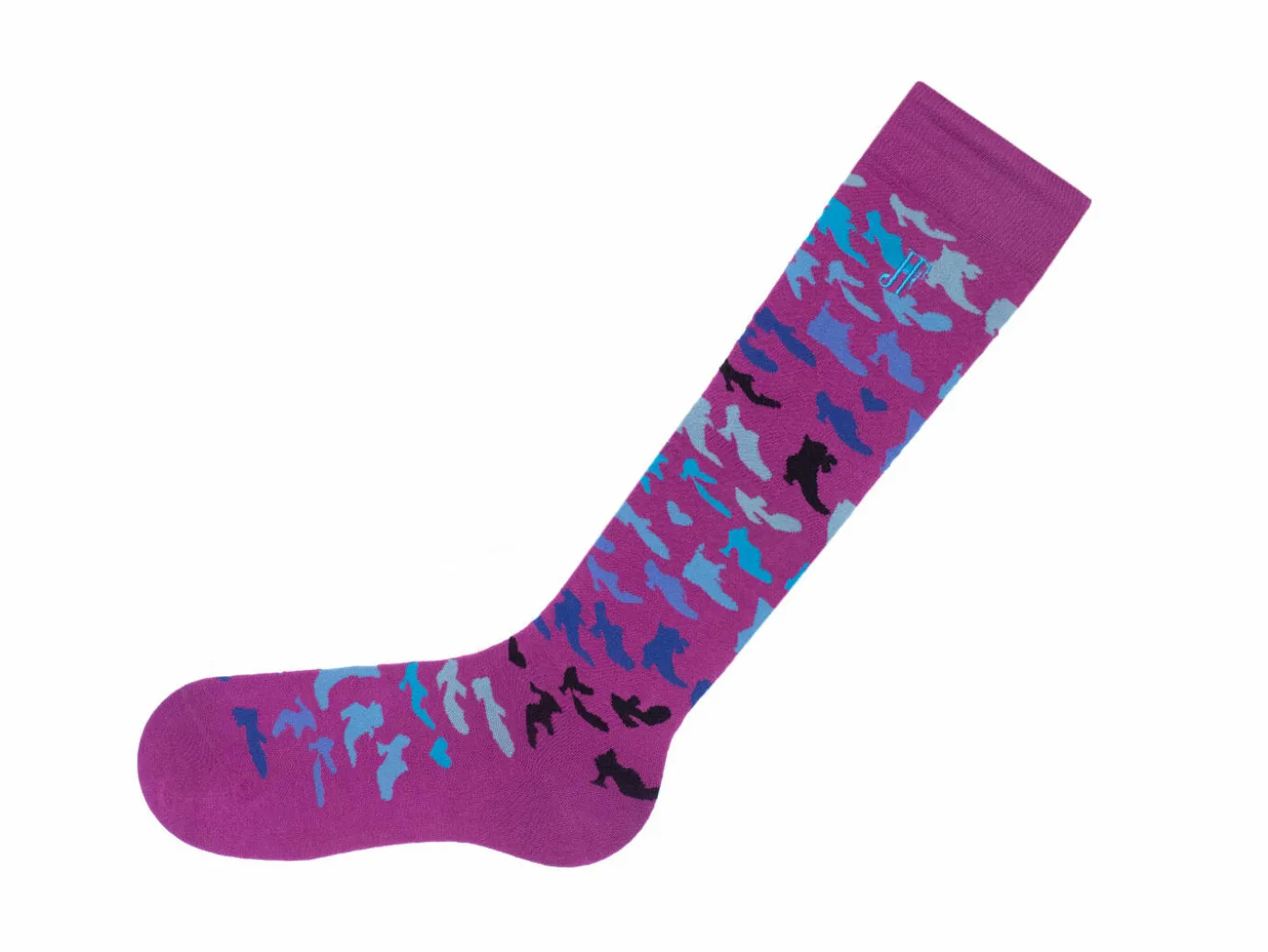 Fluevog Shoes Stanzi Vog Socks | Shoe Filled Sock Purple Best Sale