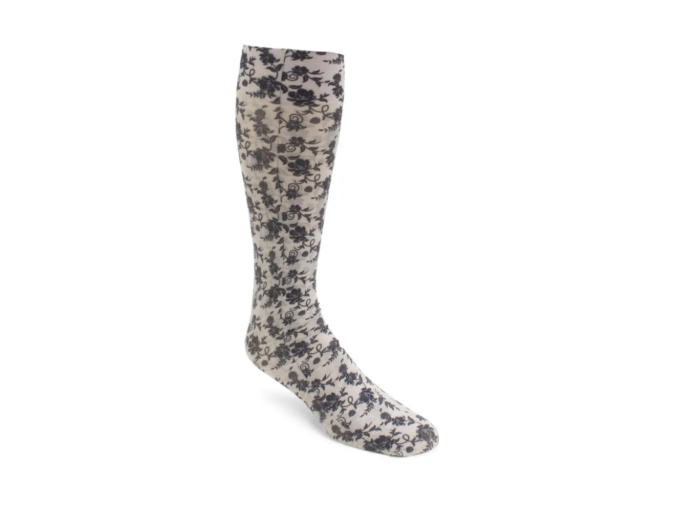 Fluevog Shoes Stockings | Custom Print Stocking Baroque Floral Online