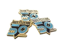 Fluevog Shoes 50Th Anniversary Pin | Custom Enamel Pin Gold Hot