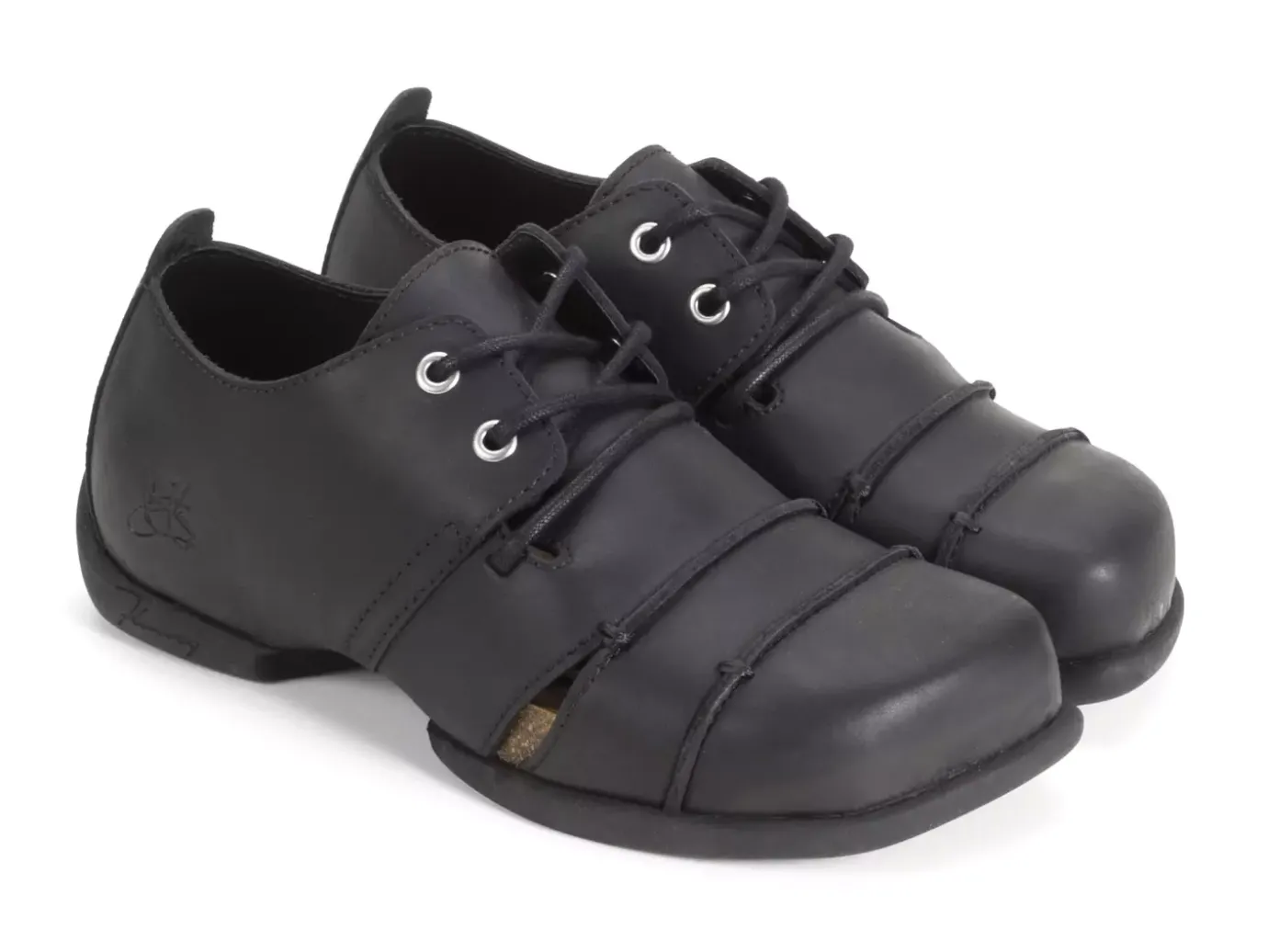 Fluevog Shoes Therese | Lace-Up Shoe With Cut-Outs Black Shop