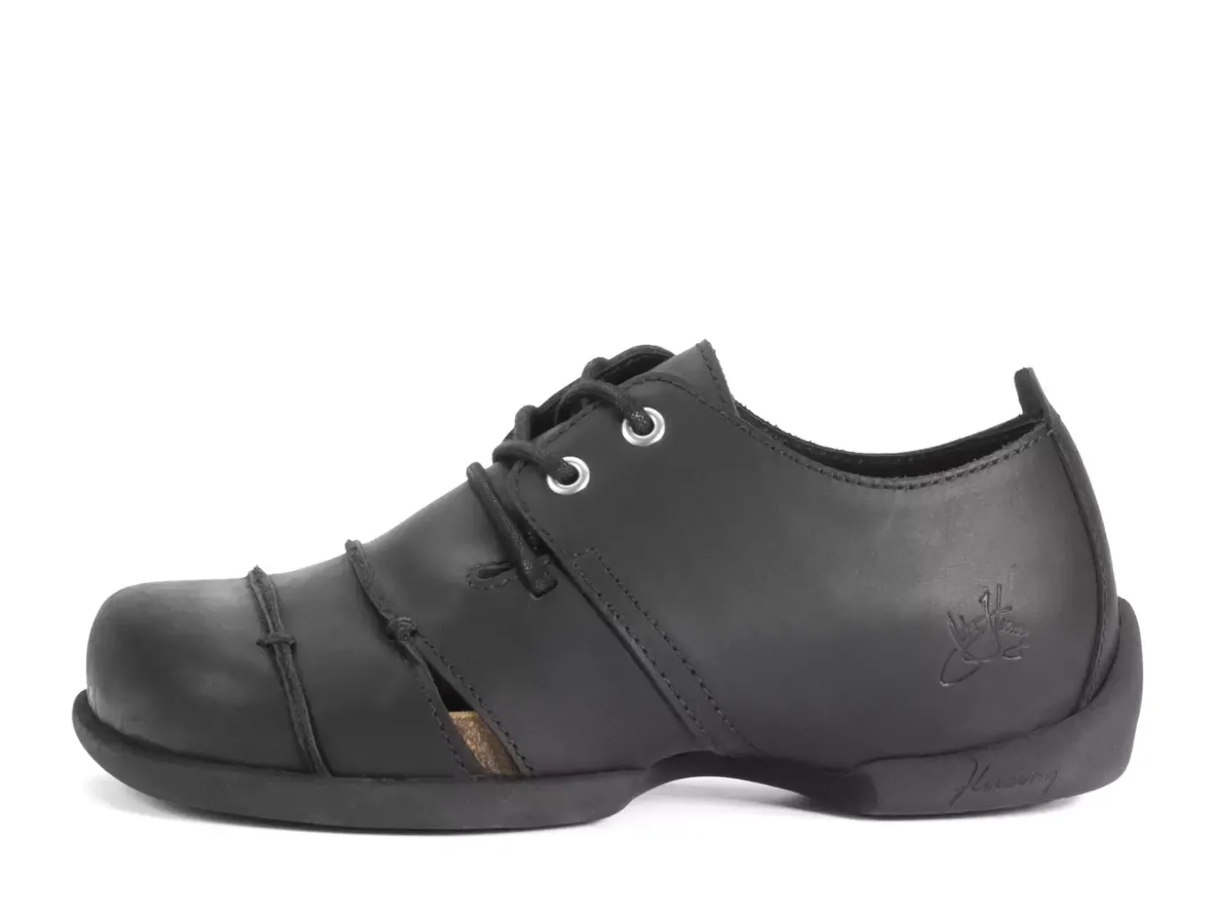 Fluevog Shoes Therese | Lace-Up Shoe With Cut-Outs Black Shop