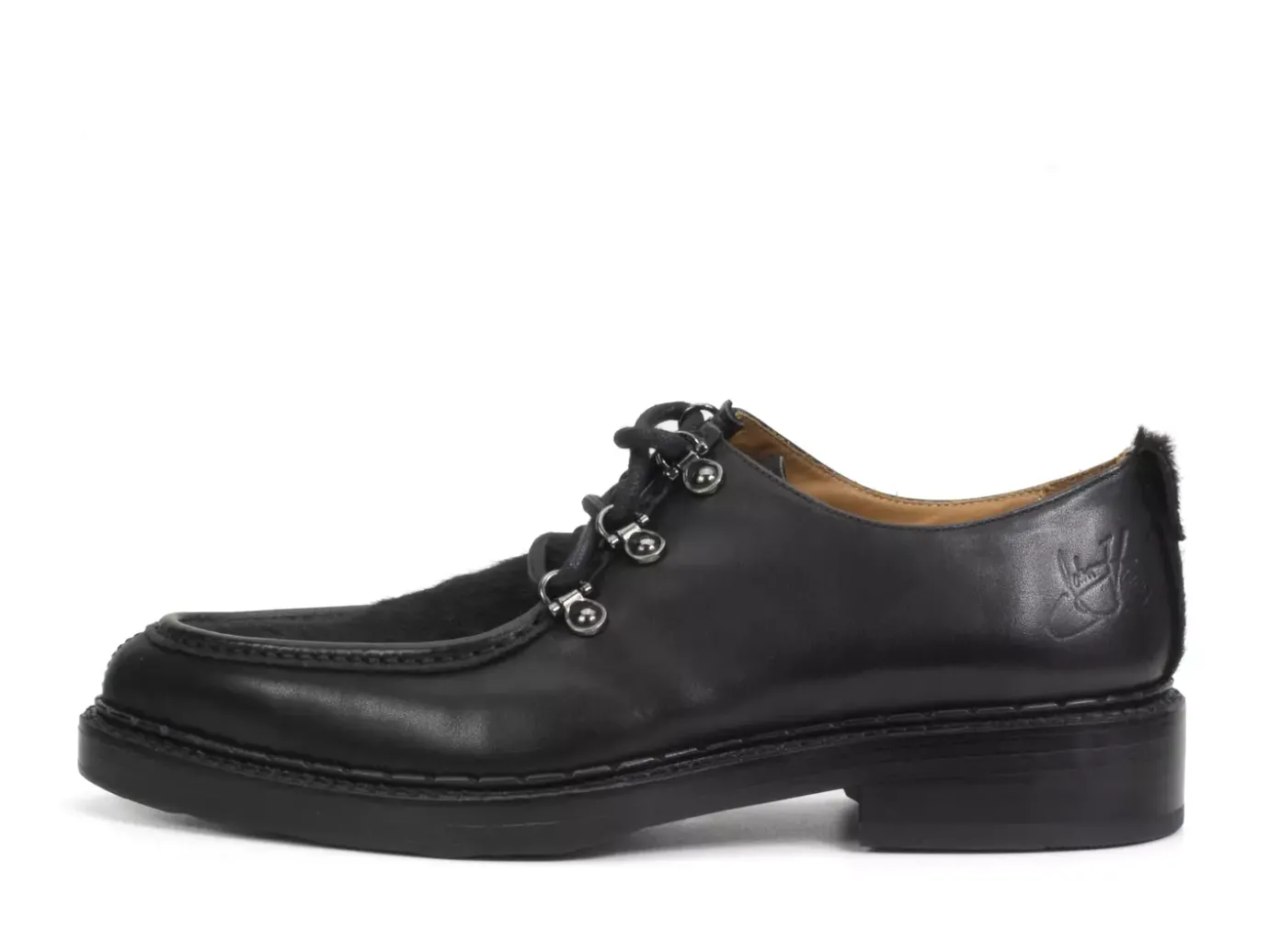 Fluevog Shoes Thorp | D-Ring Lace-Up Shoe Black Online