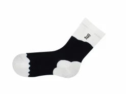 Fluevog Shoes Tobiko Vog Socks | Contrast Pattern Sock Black/White Online