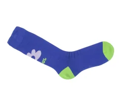 Fluevog Shoes Toph Vog Socks | Floral Freddy Sock Blue/Green Flash Sale
