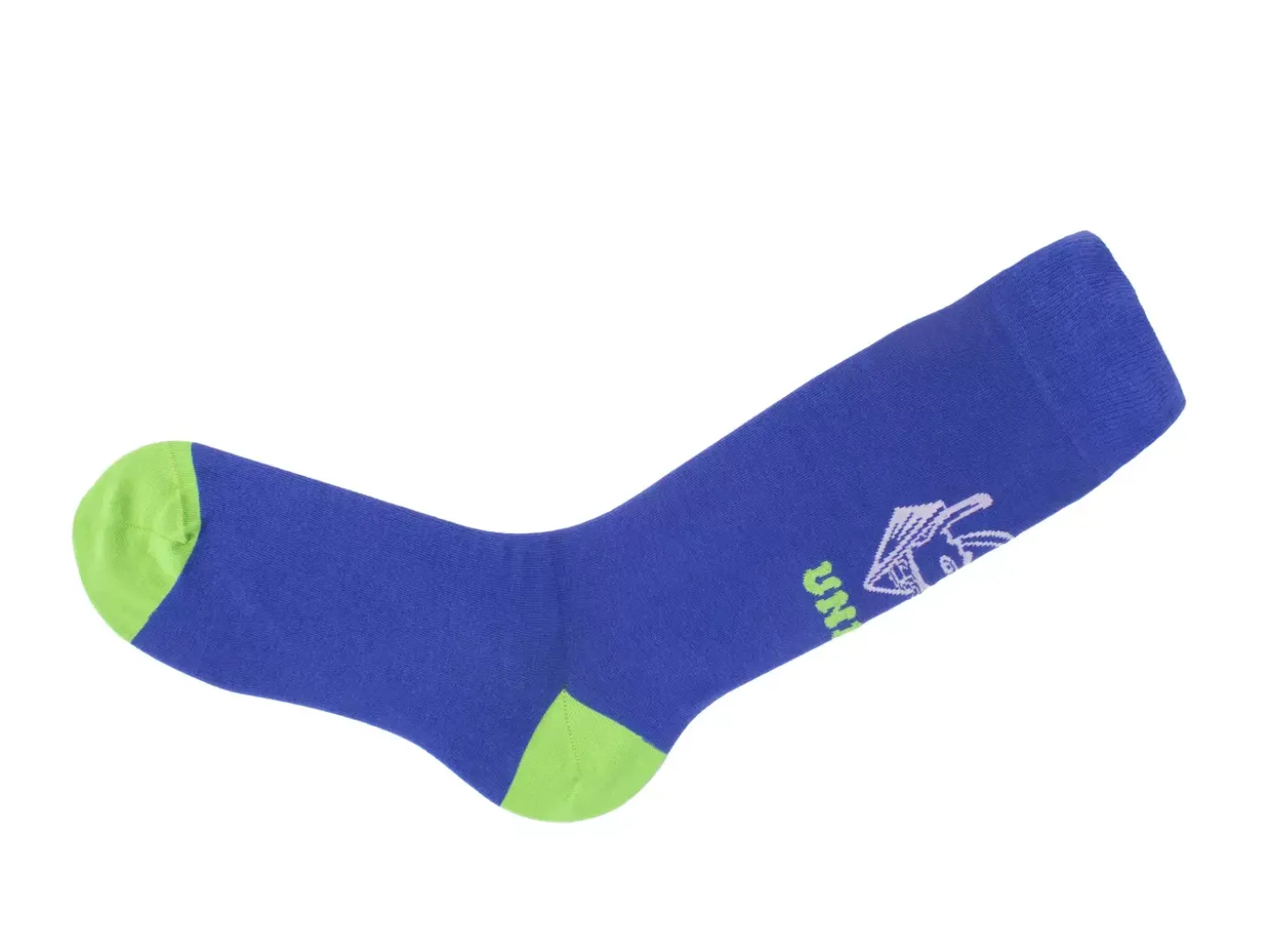 Fluevog Shoes Toph Vog Socks | Floral Freddy Sock Blue/Green Flash Sale