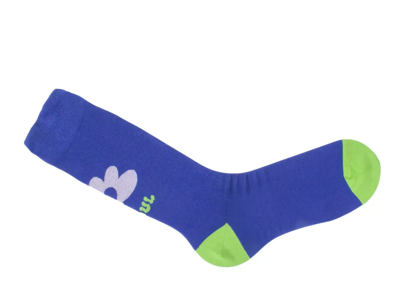 Fluevog Shoes Toph Vog Socks | Floral Freddy Sock Blue/Green Hot