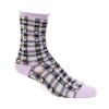 Fluevog Shoes Valentina Vog Socks | Gingham Polka Dot Sock Black/Purple/Green Best Sale