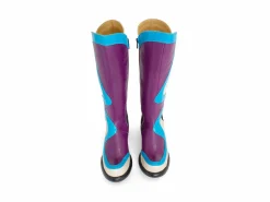 Fluevog Shoes Warhol | Multi Leather Boot Turquoise Multi Store
