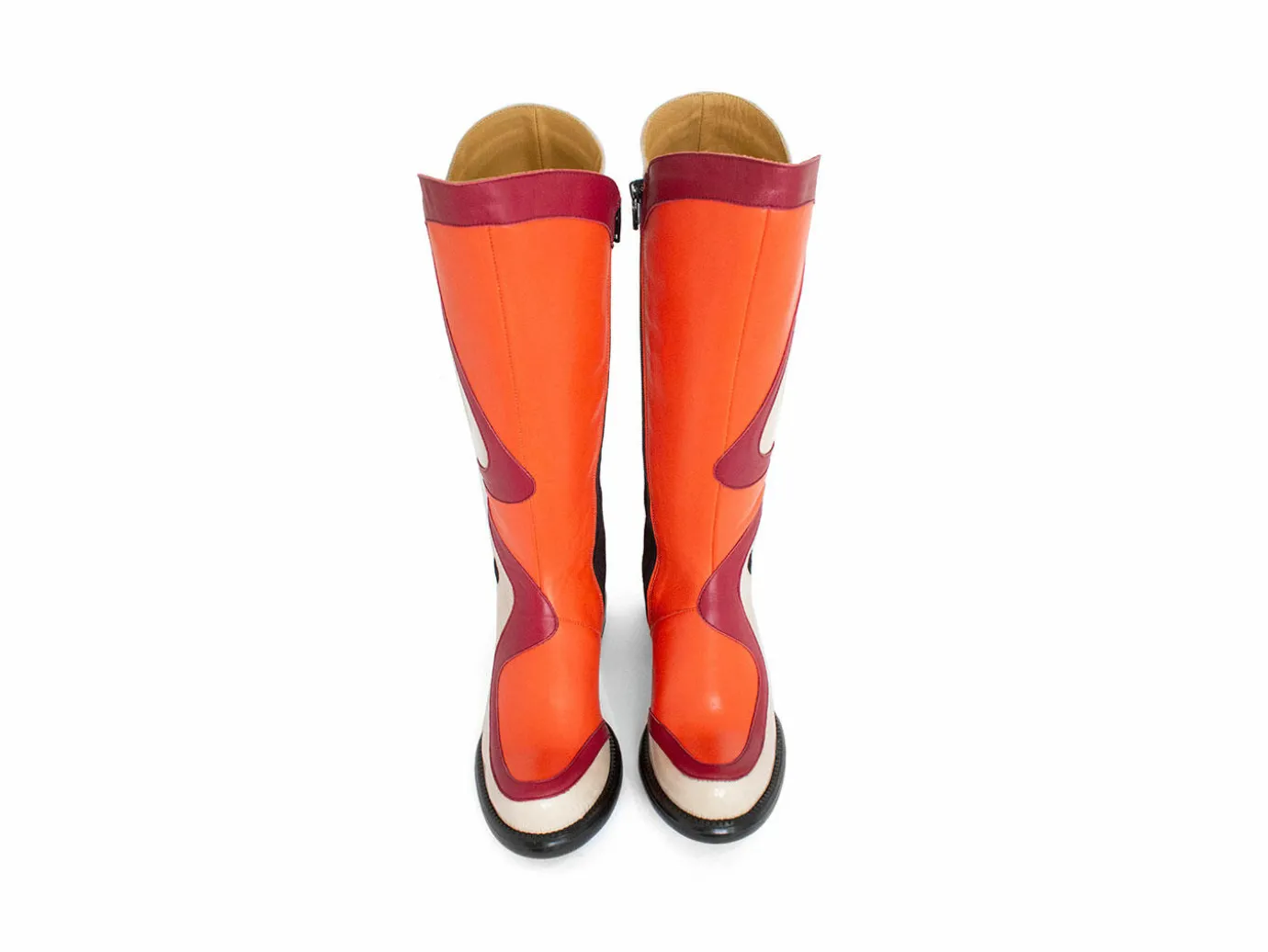 Fluevog Shoes Warhol | Multi Leather Boot Raspberry Multi Best